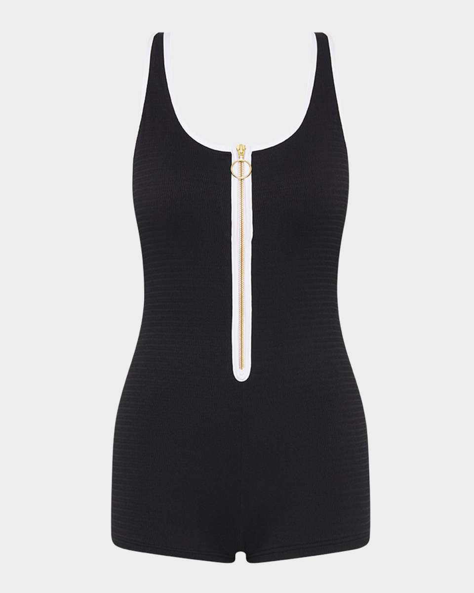 Beach Bound Retro Boyleg One-Piece Swimsuit